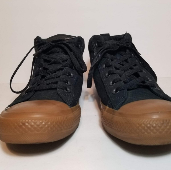 Converse high tops black men's 8